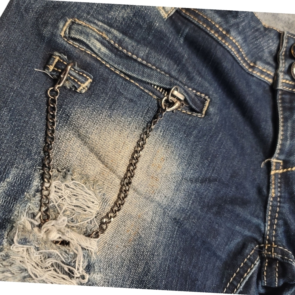 ANULE "UP & UP" - 30W X 32L  Distressed Blue Jeans - Picture 8 of 11